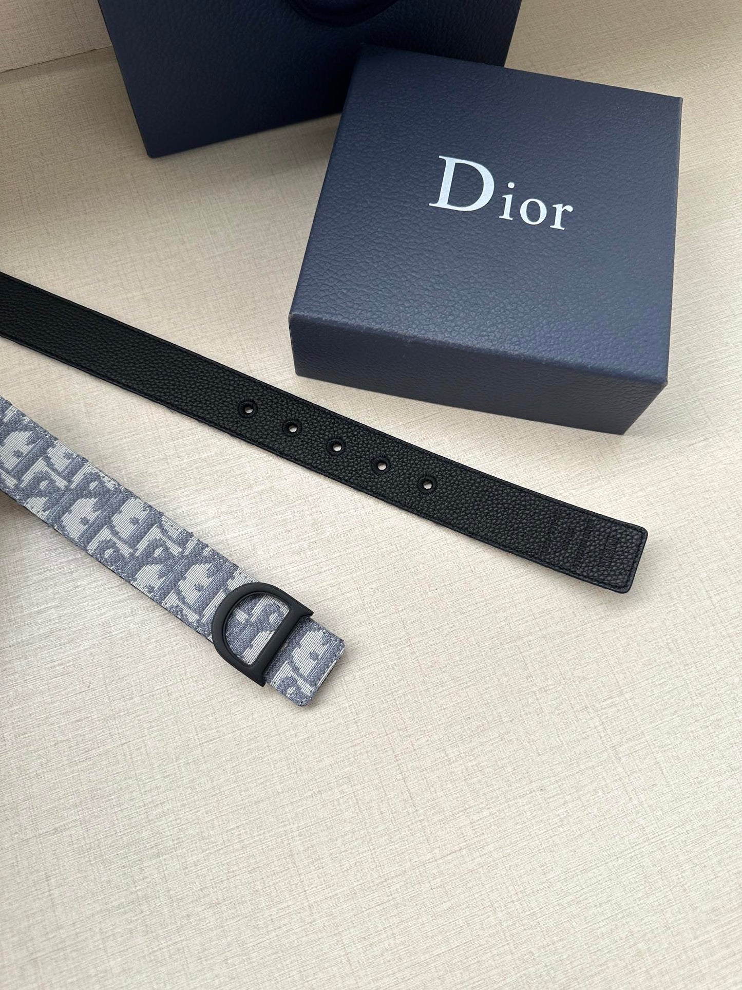 New high-quality men's leather letter printed smooth buckle woven fabric pattern fashionable versatile waist belt