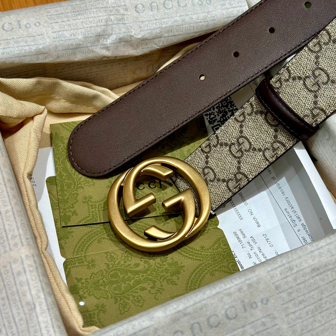 New high-quality and fashionable G-letter genuine leather versatile men's leather belt trend