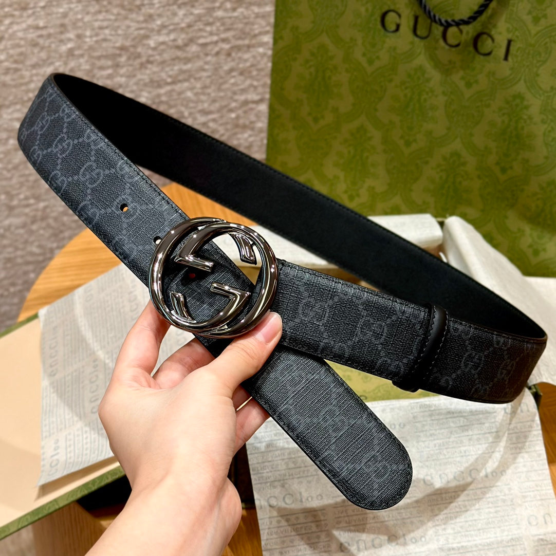 New high-quality and fashionable G-letter genuine leather versatile men's leather belt trend