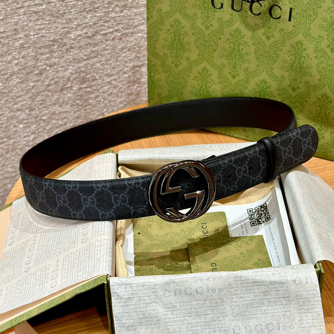 New high-quality and fashionable G-letter genuine leather versatile men's leather belt trend
