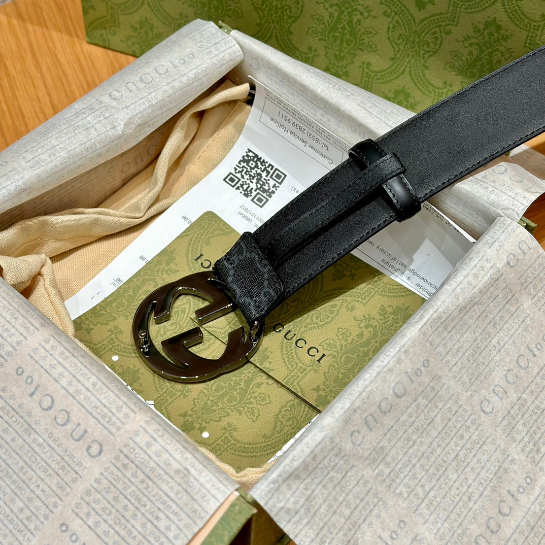 New high-quality and fashionable G-letter genuine leather versatile men's leather belt trend