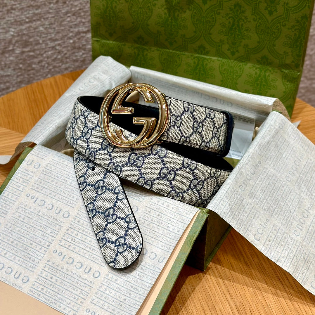 New high-quality and fashionable G-letter genuine leather versatile men's leather belt trend
