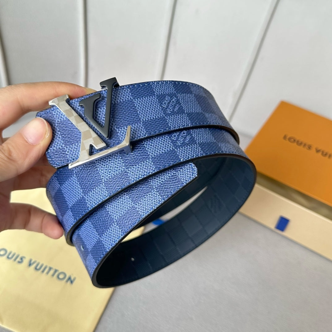 New Fashion Versatile Classic V-Home Light Luxury Old Pattern Cowhide Double sided Genuine Cow Belt