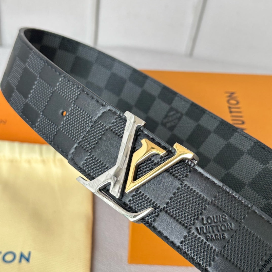 New Fashion Versatile Classic V-Home Light Luxury Old Pattern Cowhide Double sided Genuine Cow Belt
