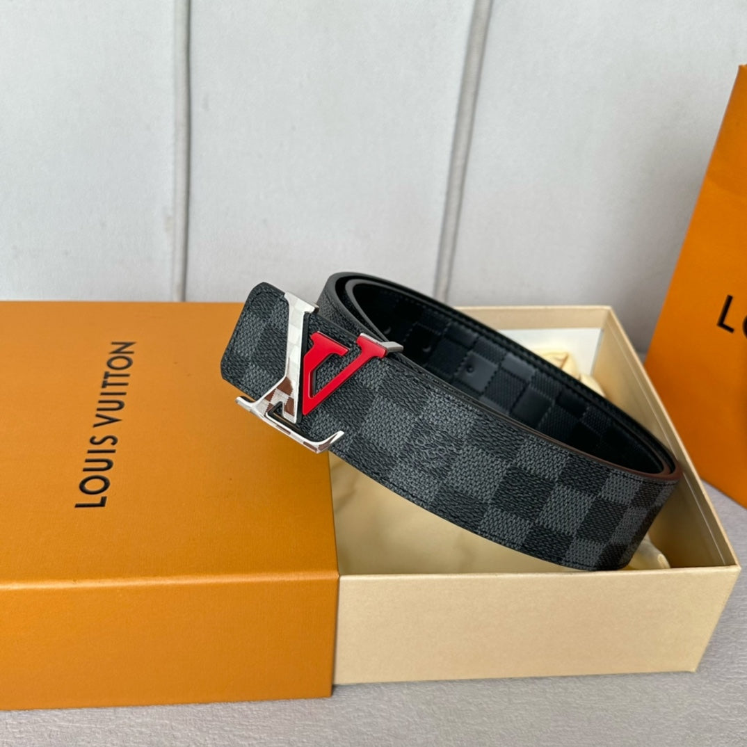 New Fashion Versatile Classic V-Home Light Luxury Old Pattern Cowhide Double sided Genuine Cow Belt