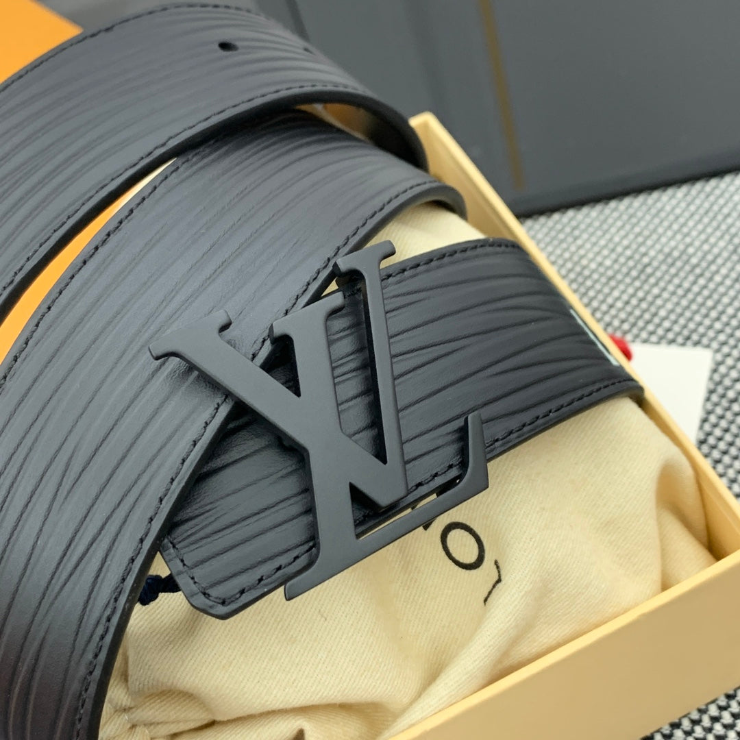 New Trendy NITIALES 40MM Men's Water Ripple Double sided Luxury Versatile Belt