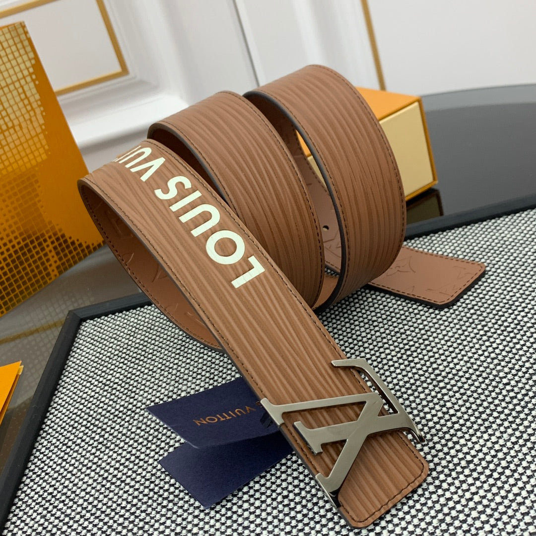 New Trendy NITIALES 40MM Men's Water Ripple Double sided Luxury Versatile Belt