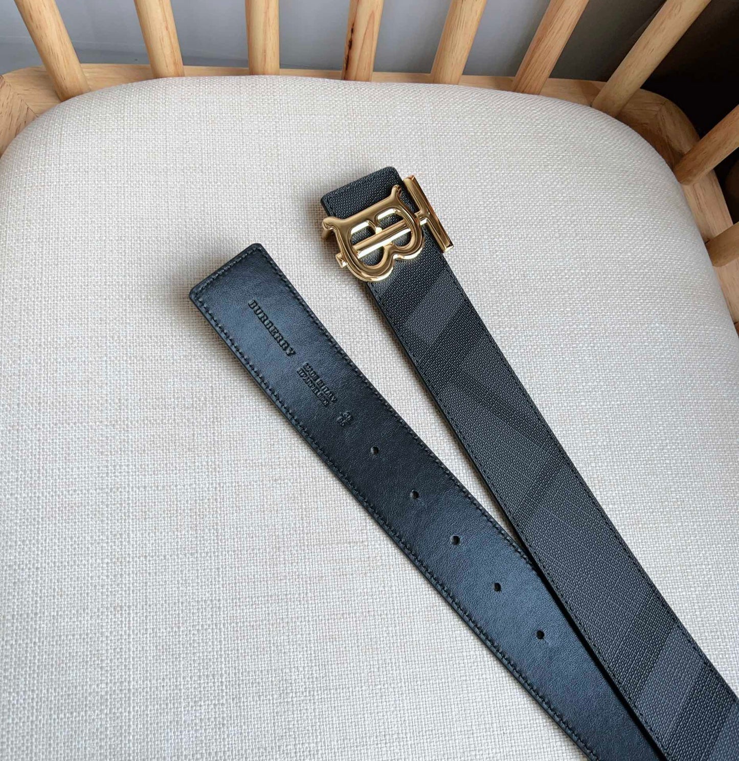 New TB-L casual versatile men's simple leather waist belt and pants belt gift box set