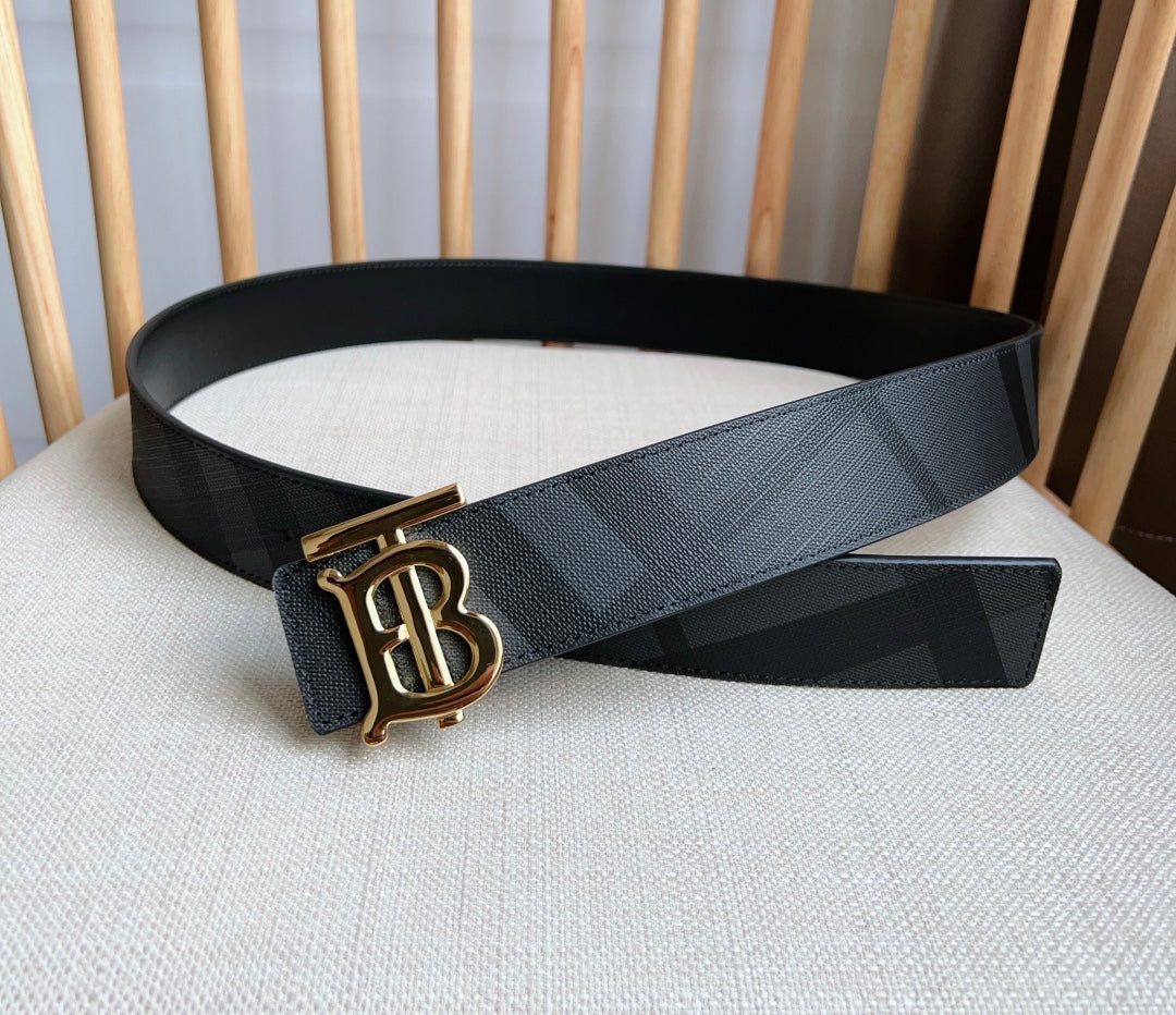 New TB-L casual versatile men's simple leather waist belt and pants belt gift box set