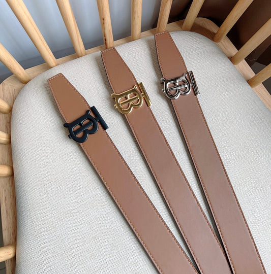 High quality new fashion trend TB-L men's business leather waist belt pants belt gift box set