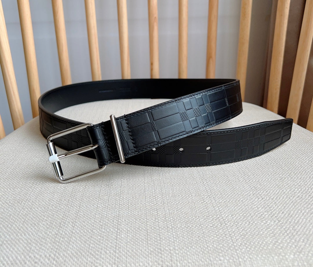 High quality new high-end trend TB-L mother son pattern genuine leather men's waist belt and pants belt gift box set