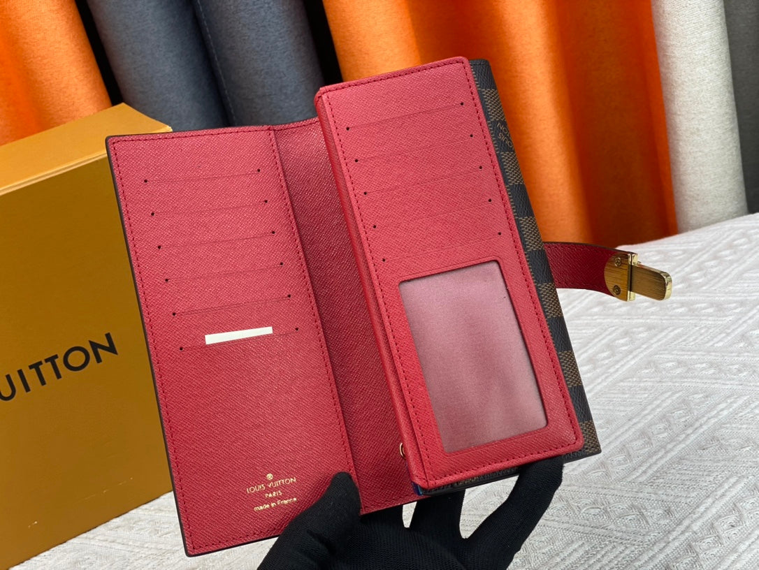New Curieuse Retro V-Home Multi Slot Women's Foldable Large Capacity Wallet