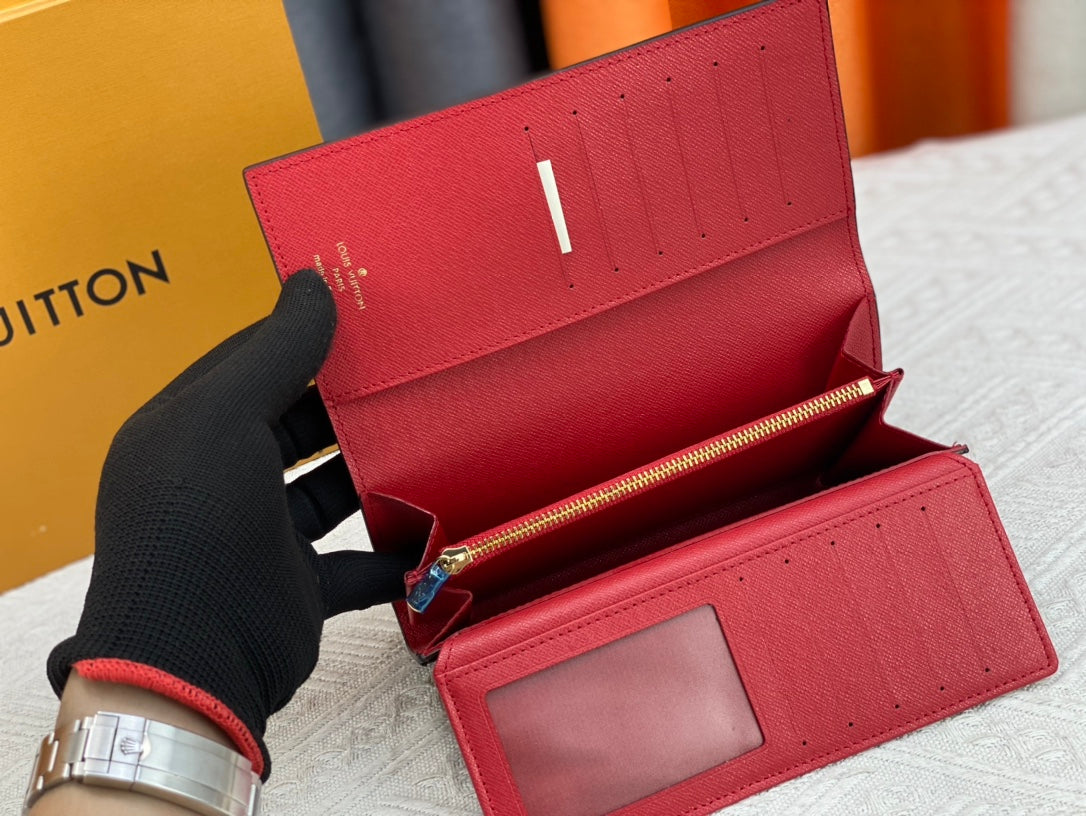 New Curieuse Retro V-Home Multi Slot Women's Foldable Large Capacity Wallet