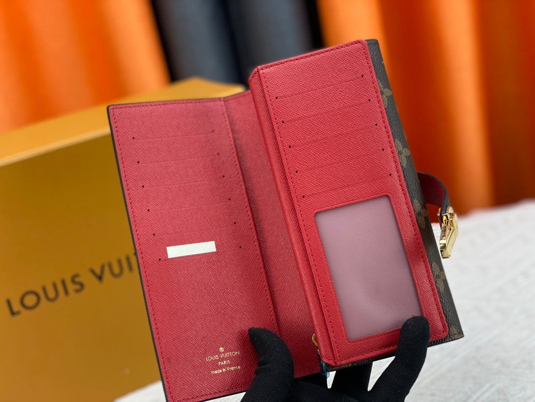 New Curieuse Retro V-Home Multi Slot Women's Foldable Large Capacity Wallet
