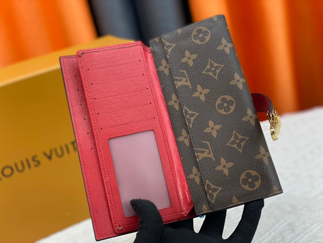 New Curieuse Retro V-Home Multi Slot Women's Foldable Large Capacity Wallet