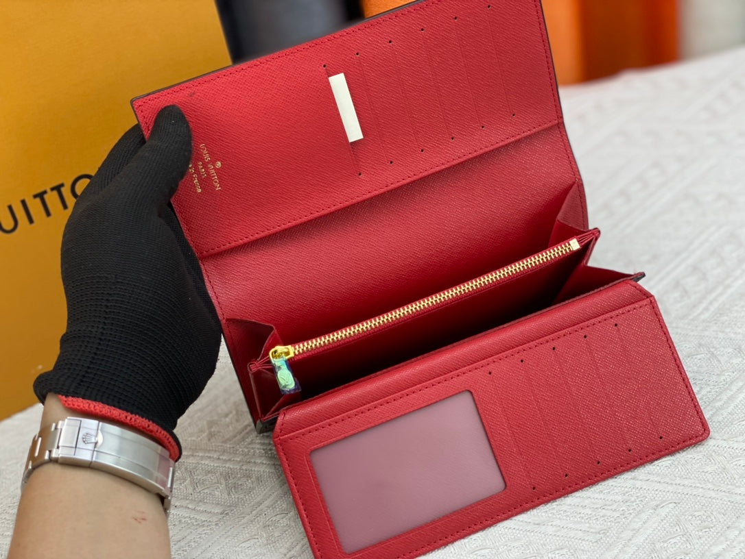 New Curieuse Retro V-Home Multi Slot Women's Foldable Large Capacity Wallet