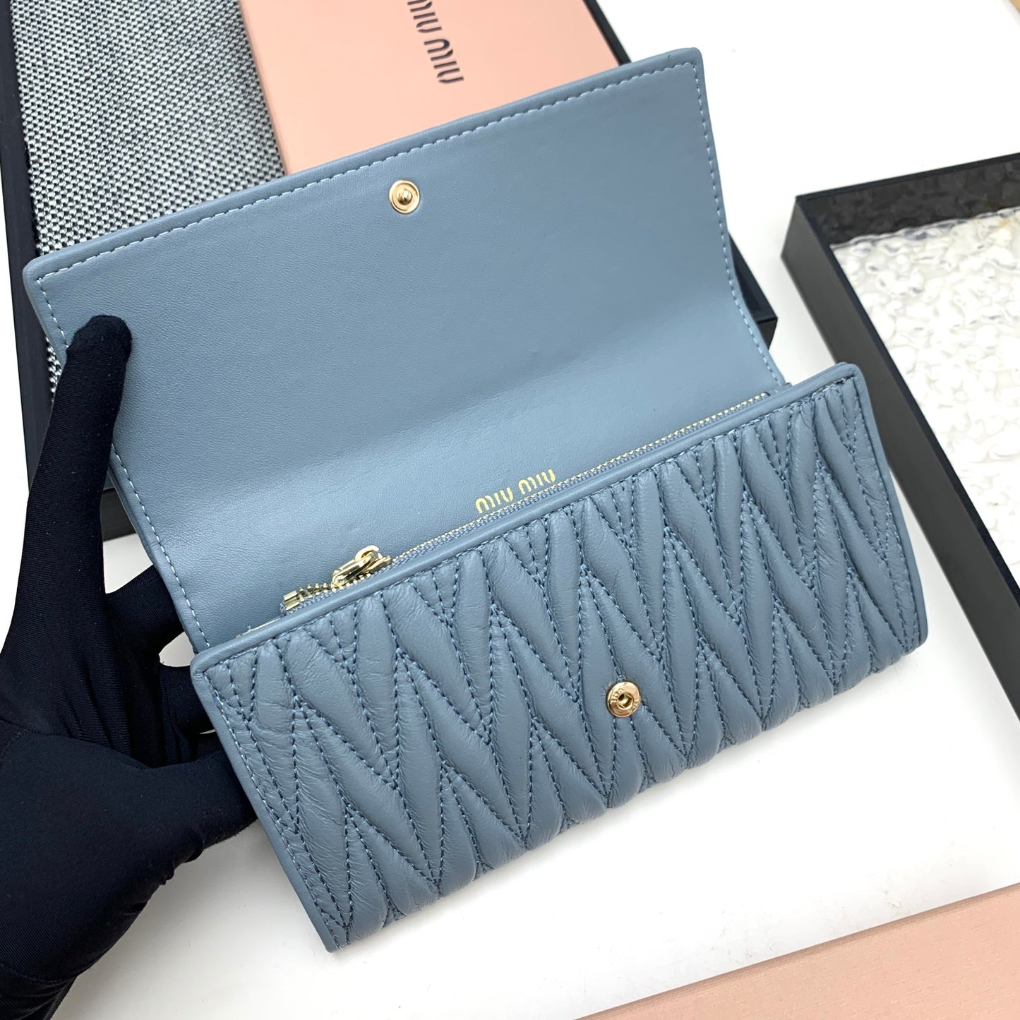 New women's niche light luxury high texture pleated diamond grid long wallet, hand-held bag, card bag