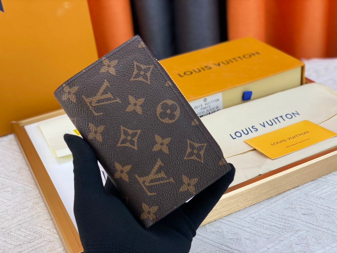 New fashion trend Porte Monaie women's short top layer cowhide classic vintage card bag for women