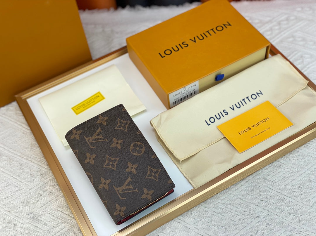 New fashion trend Porte Monaie women's short top layer cowhide classic vintage card bag for women