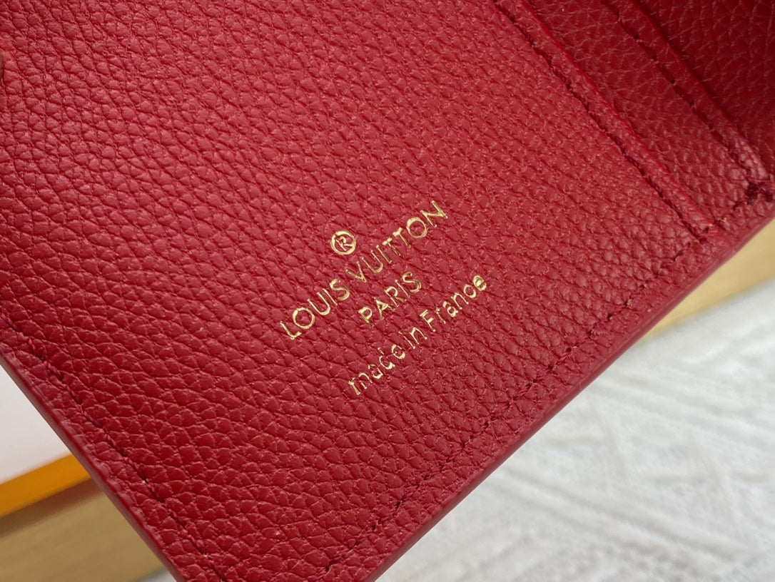 New fashion trend Porte Monaie women's short top layer cowhide classic vintage card bag for women