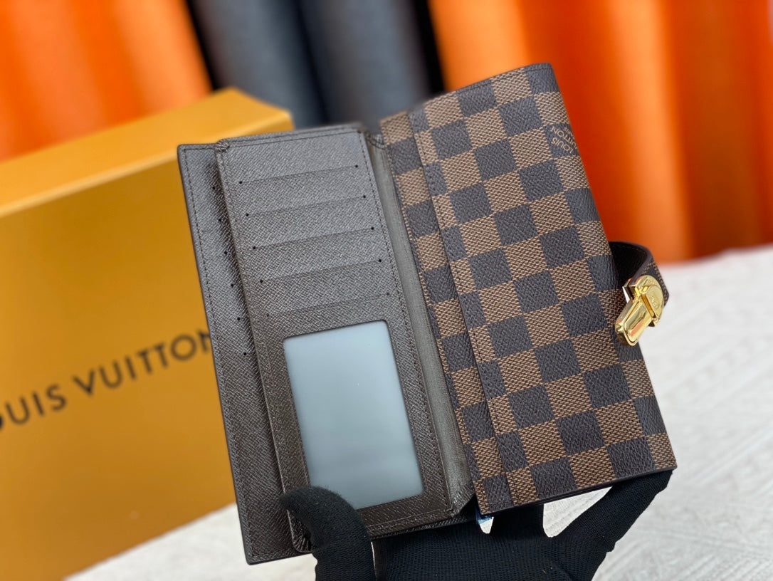 New Curieuse Retro V-Home Multi Slot Women's Foldable Large Capacity Wallet