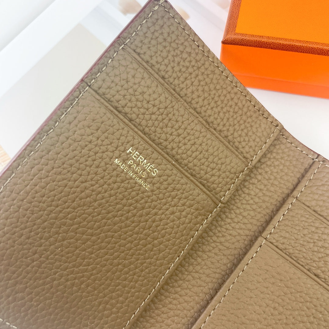 New Fashionable and Exquisite H Family Women's Short and High end Card Bag Wallet