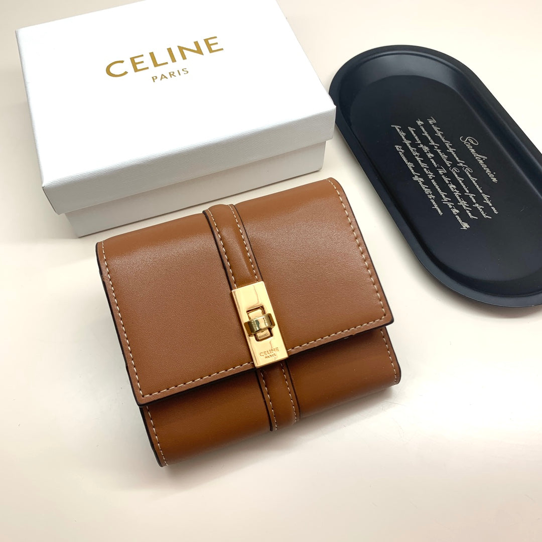 new fashion light luxury c&k long women's short high-end multifunctional wallet card bag
