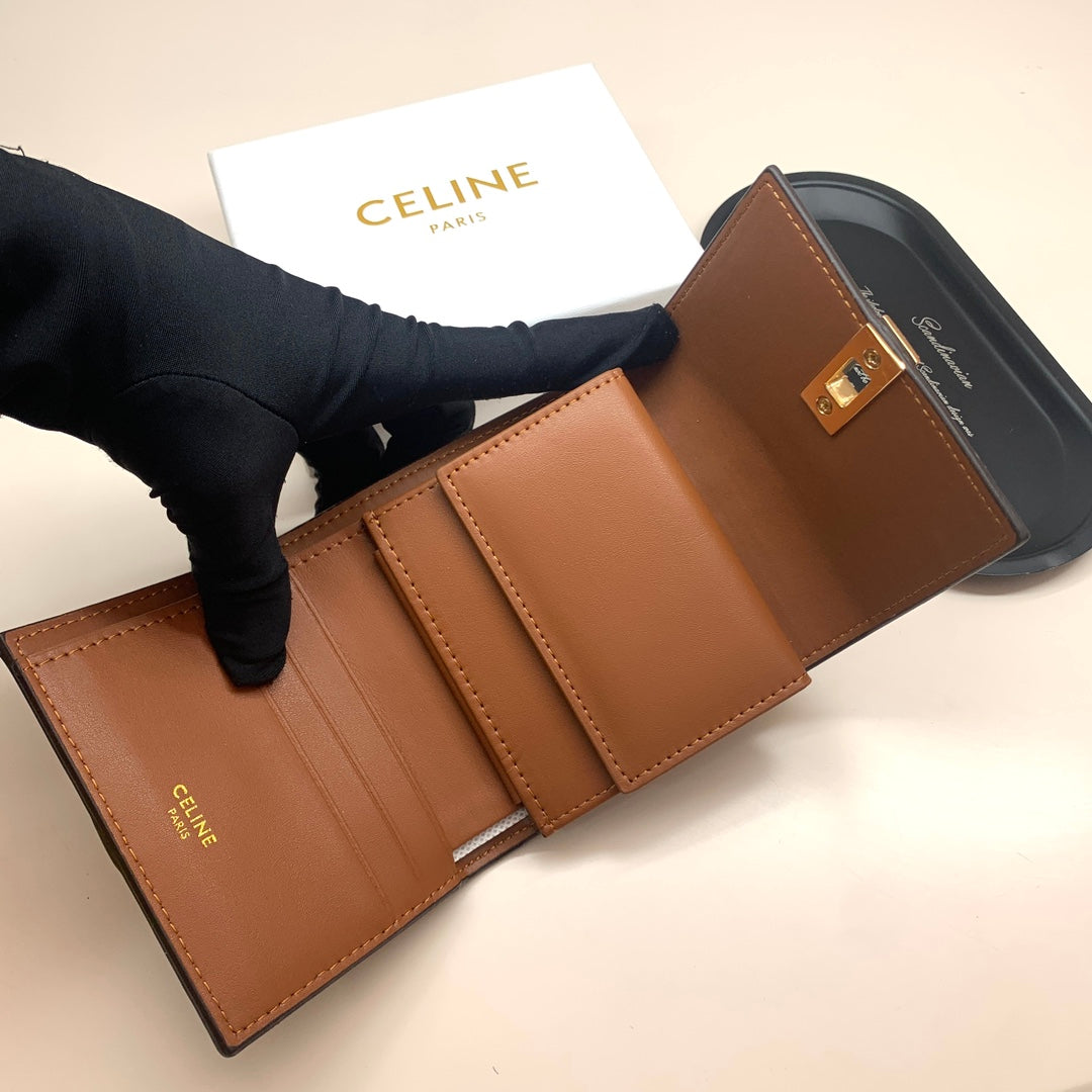 new fashion light luxury c&k long women's short high-end multifunctional wallet card bag
