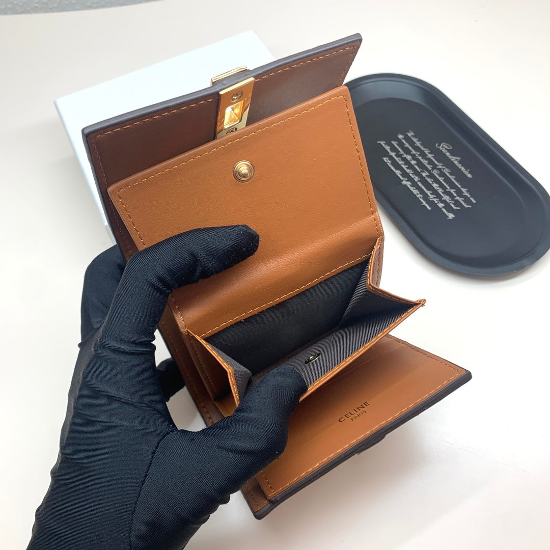 new fashion light luxury c&k long women's short high-end multifunctional wallet card bag