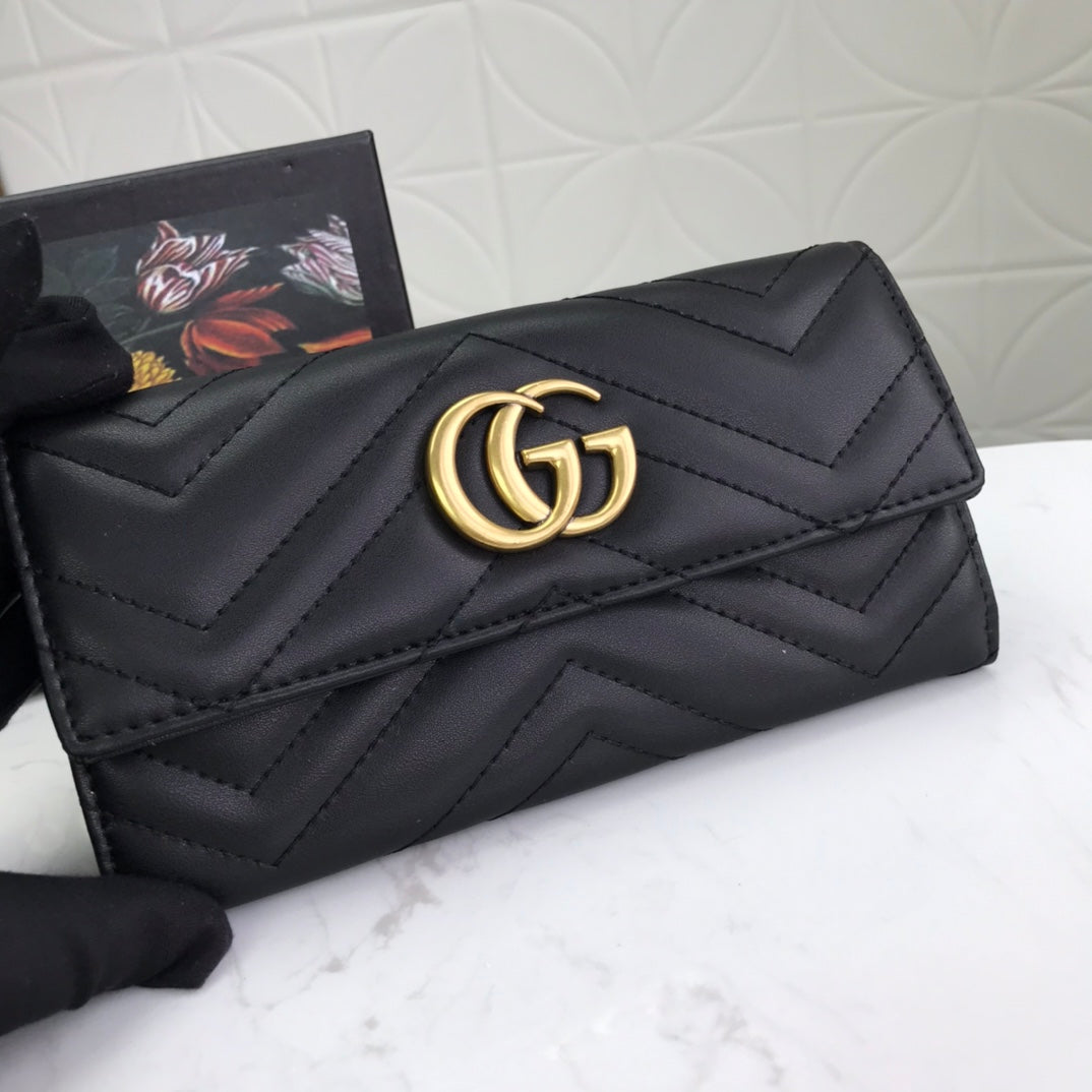 New luxury fashion   Handbag Light &s Long Flip Card Wallet