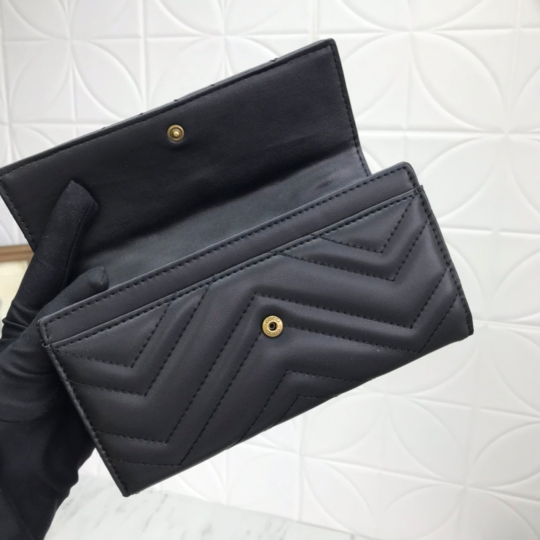New luxury fashion   Handbag Light &s Long Flip Card Wallet
