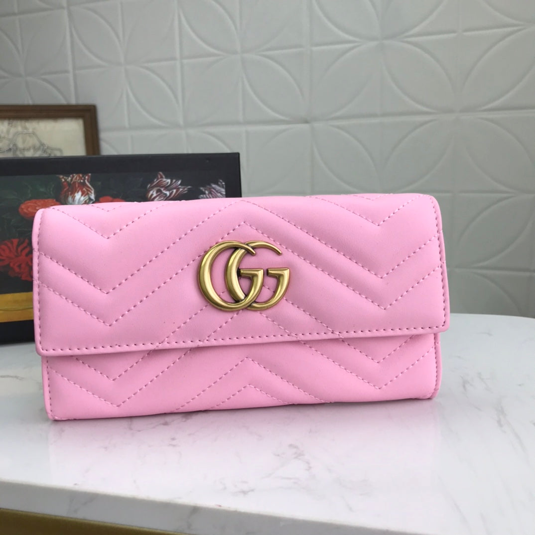 New luxury fashion   Handbag Light &s Long Flip Card Wallet