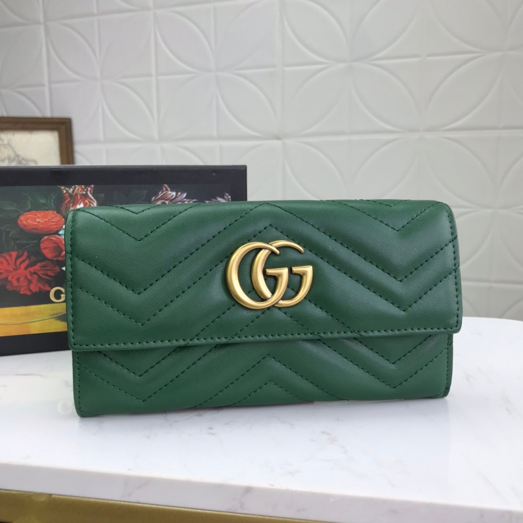 New luxury fashion   Handbag Light &s Long Flip Card Wallet