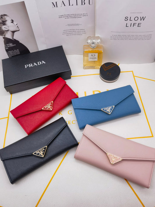 New Fashionable and Versatile Saffiano Light Luxury Women's Long Flip Card Large Capacity Wallet