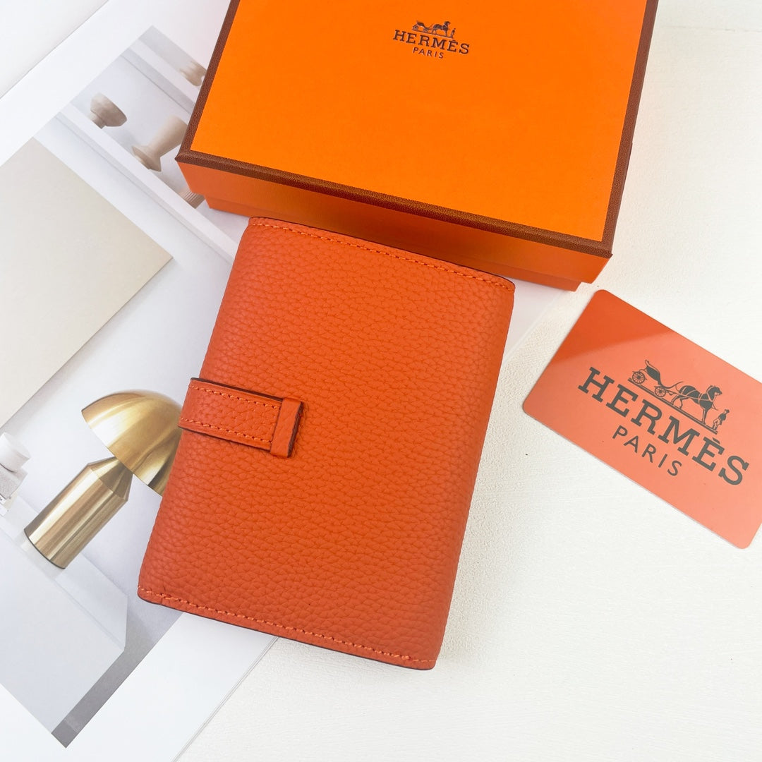 New Fashionable and Exquisite H Family Women's Short and High end Card Bag Wallet