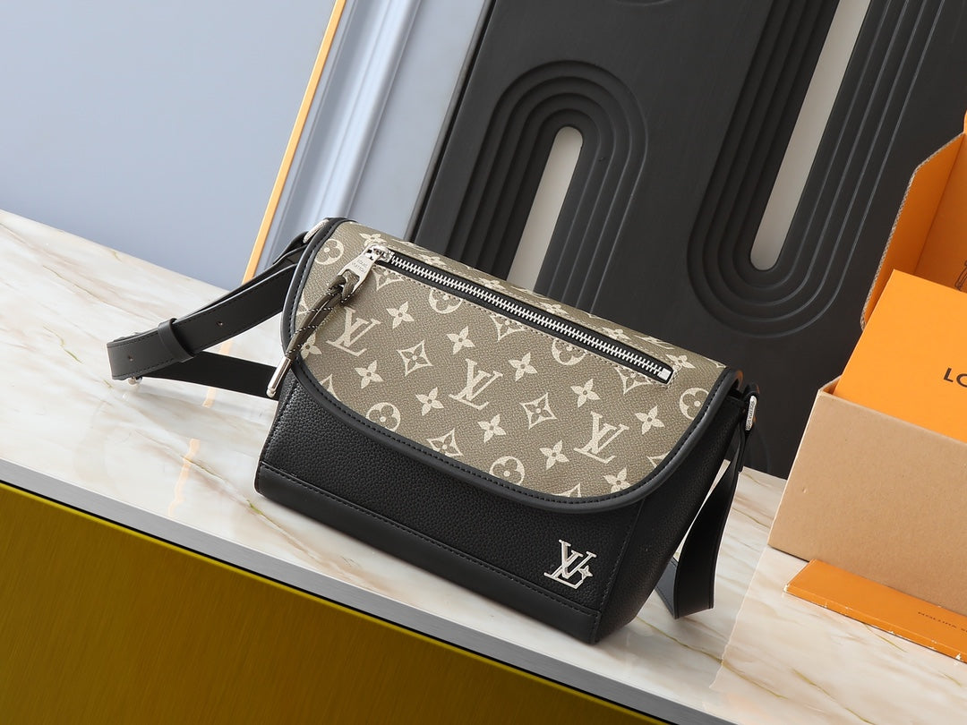 New  Men's Monogram Mail Bag