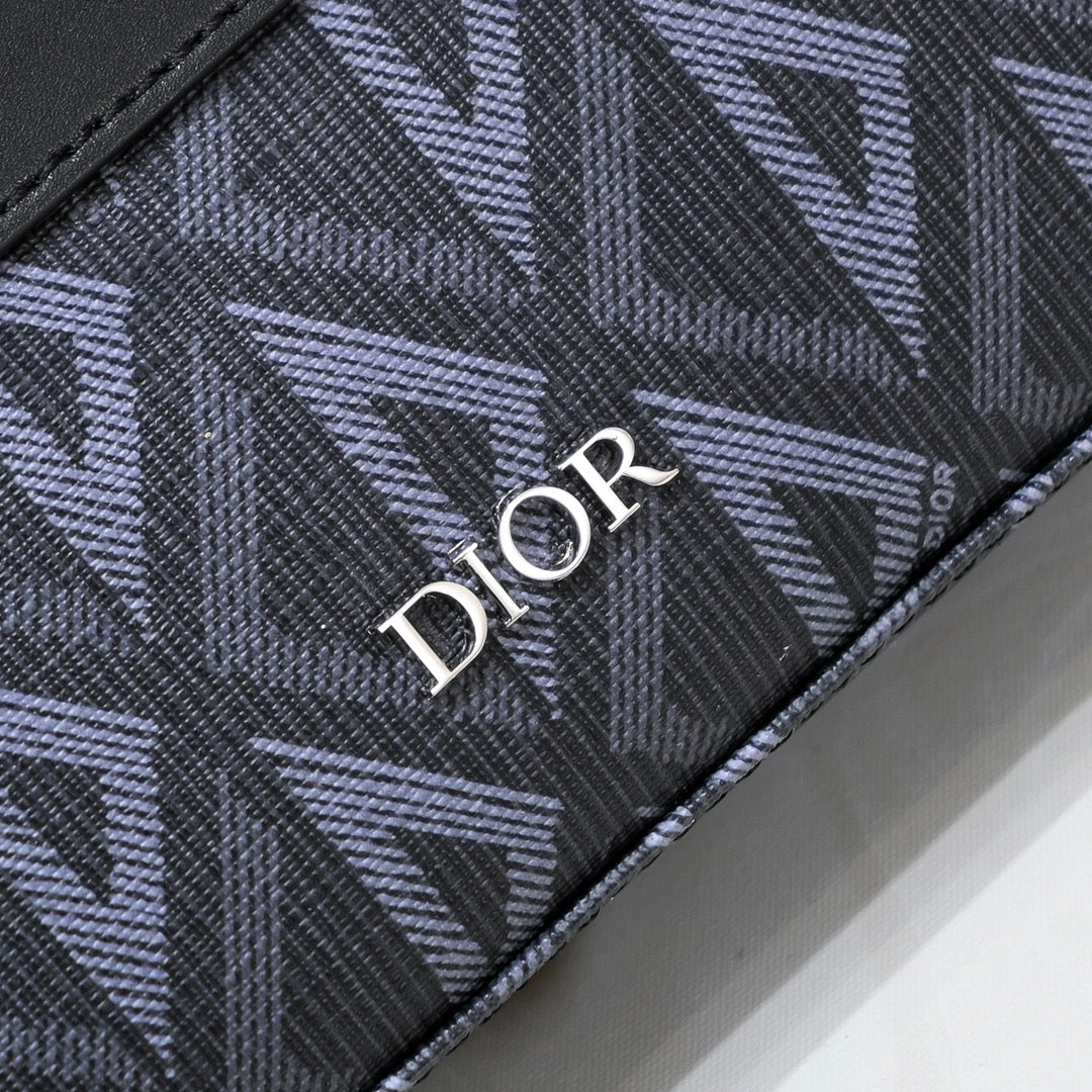 New Men's Postman Bag Double Zipper Camera Bag Retro Cowhide Jacquard Embroidery Shoulder Bag Crossbody Bag Messenger Bag