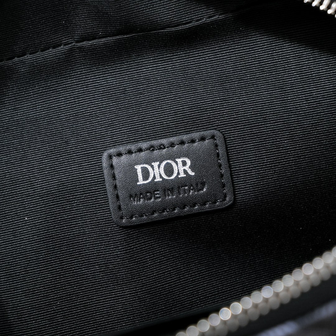 New Men's Postman Bag Double Zipper Camera Bag Retro Cowhide Jacquard Embroidery Shoulder Bag Crossbody Bag Messenger Bag