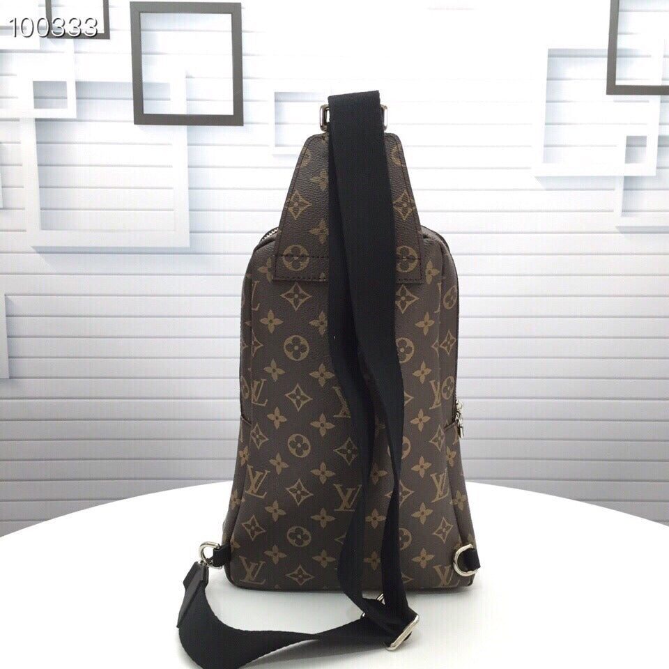 New fashion trend casual men's bag versatile AVENUE checkerboard waist bag chest bag shoulder bag shoulder crossbody bag