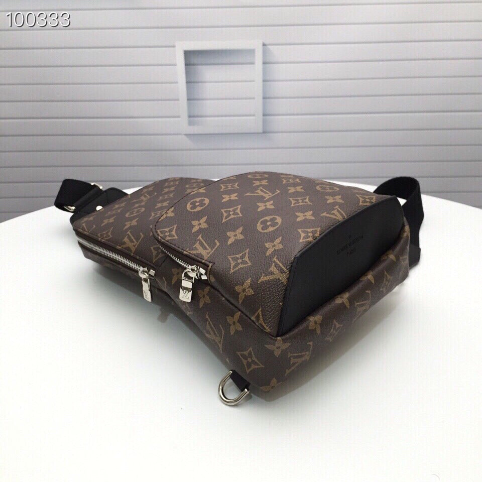 New fashion trend casual men's bag versatile AVENUE checkerboard waist bag chest bag shoulder bag shoulder crossbody bag
