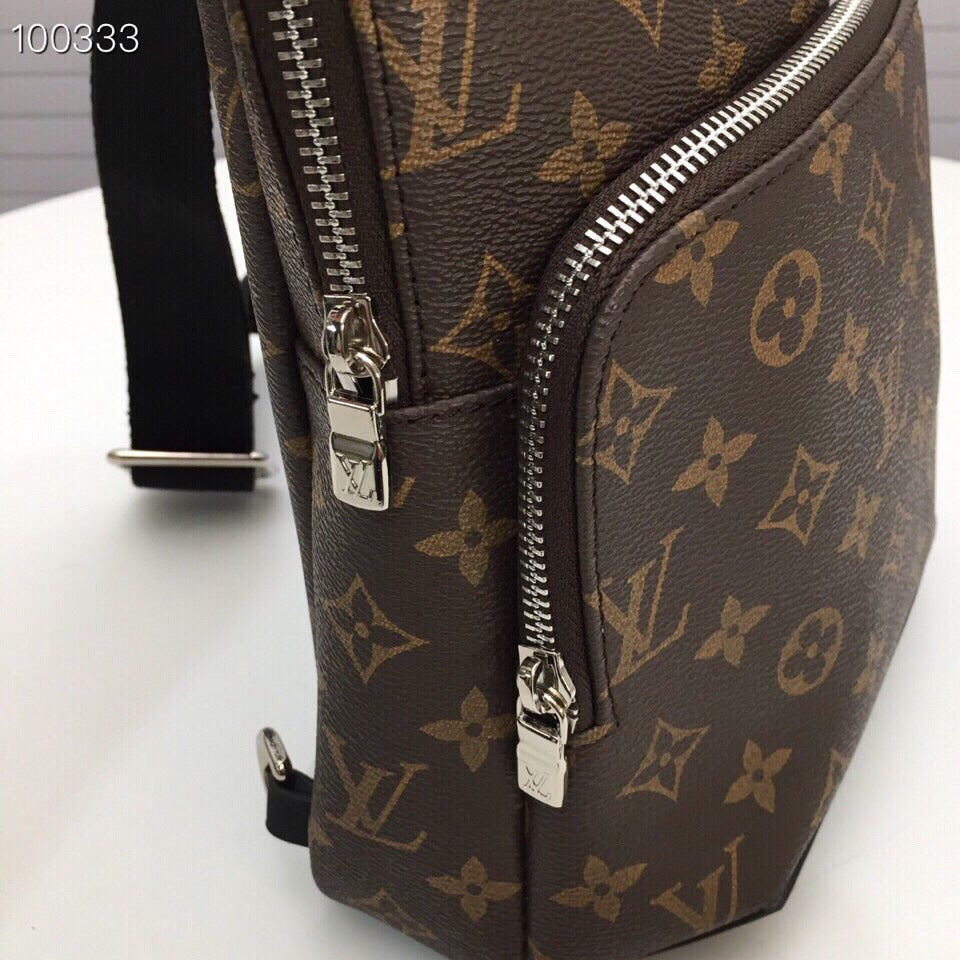 New fashion trend casual men's bag versatile AVENUE checkerboard waist bag chest bag shoulder bag shoulder crossbody bag