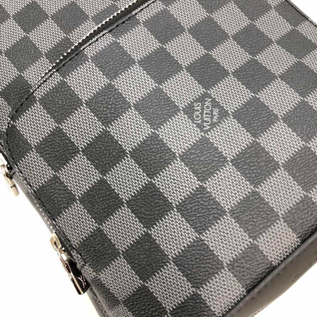 New fashion trend casual men's bag versatile AVENUE checkerboard waist bag chest bag shoulder bag shoulder crossbody bag