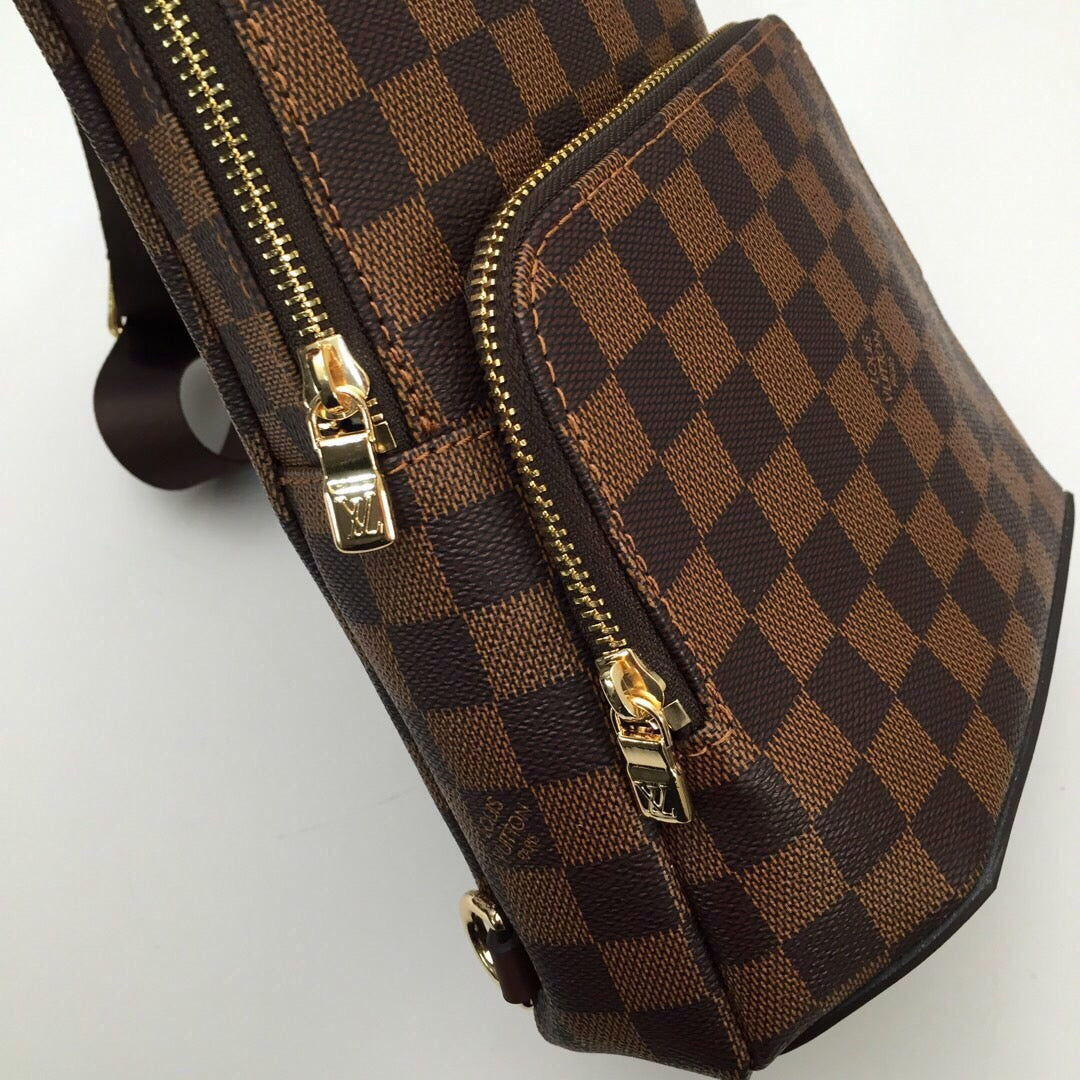 New fashion trend casual men's bag versatile AVENUE checkerboard waist bag chest bag shoulder bag shoulder crossbody bag
