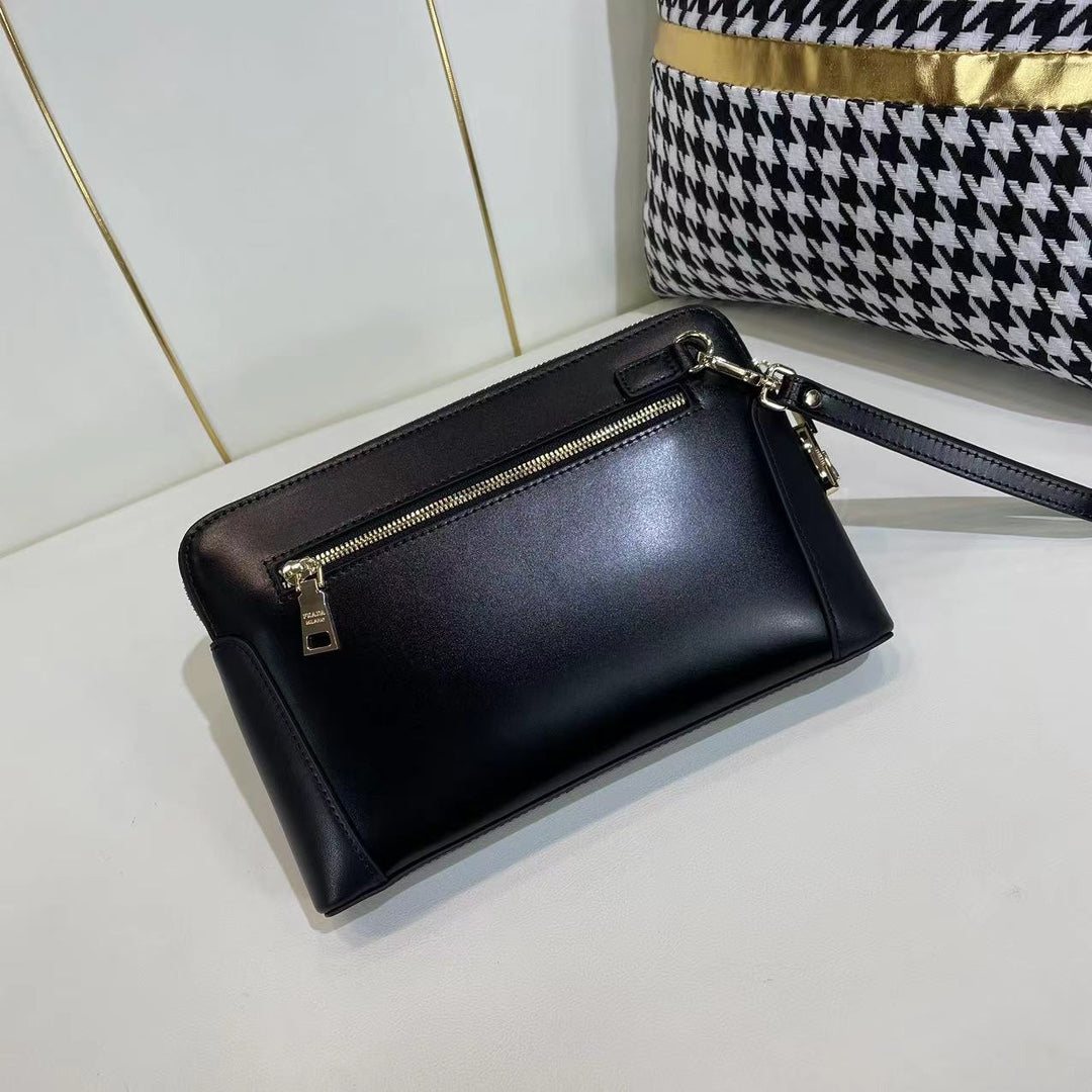 High quality new fashionable business leather password lock bag from Europe and America, men's top layer cowhide handbag, casual soft leather wallet