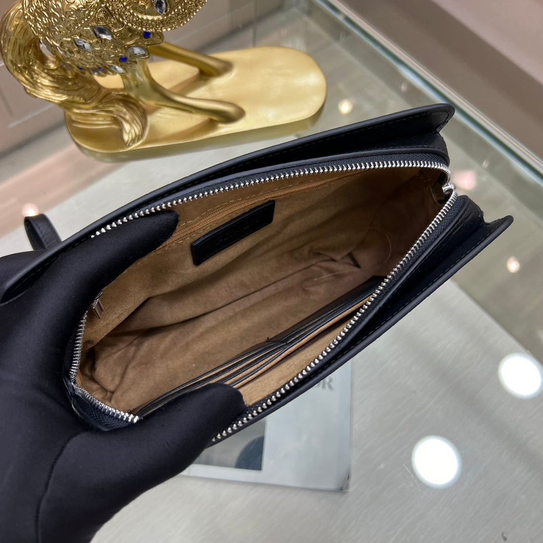 European and American high-quality new casual fashion business leather password lock bag crocodile pattern men's leather handbag wallet