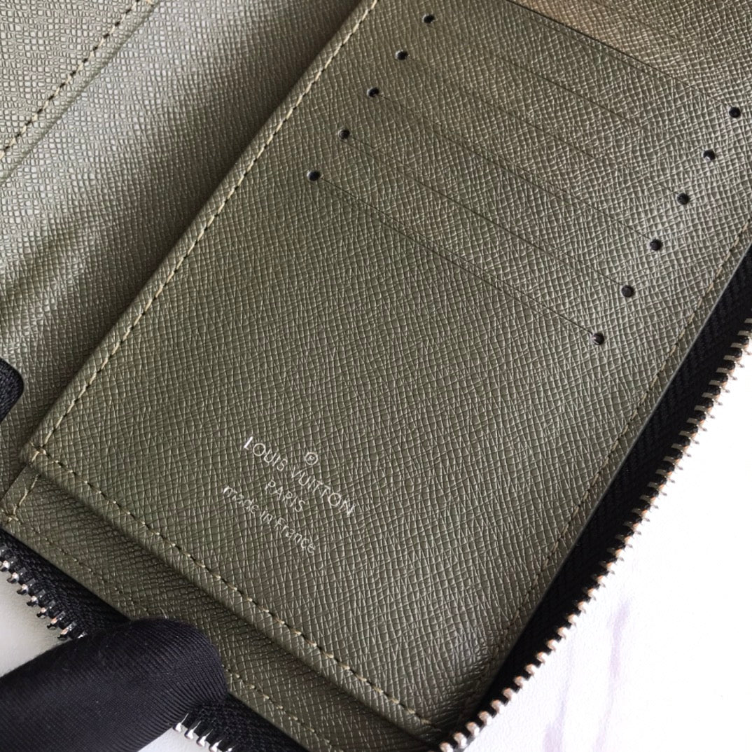 New fashion trend men's long classic vintage flower large capacity multifunctional wallet card bag wallet