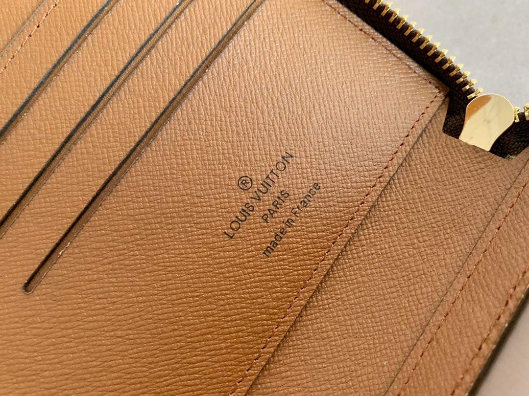 NEW Large Capacity Men's Presbyopia Long Style Double layer Zipper Handheld Foreskin Clip Phone Bag Wallet