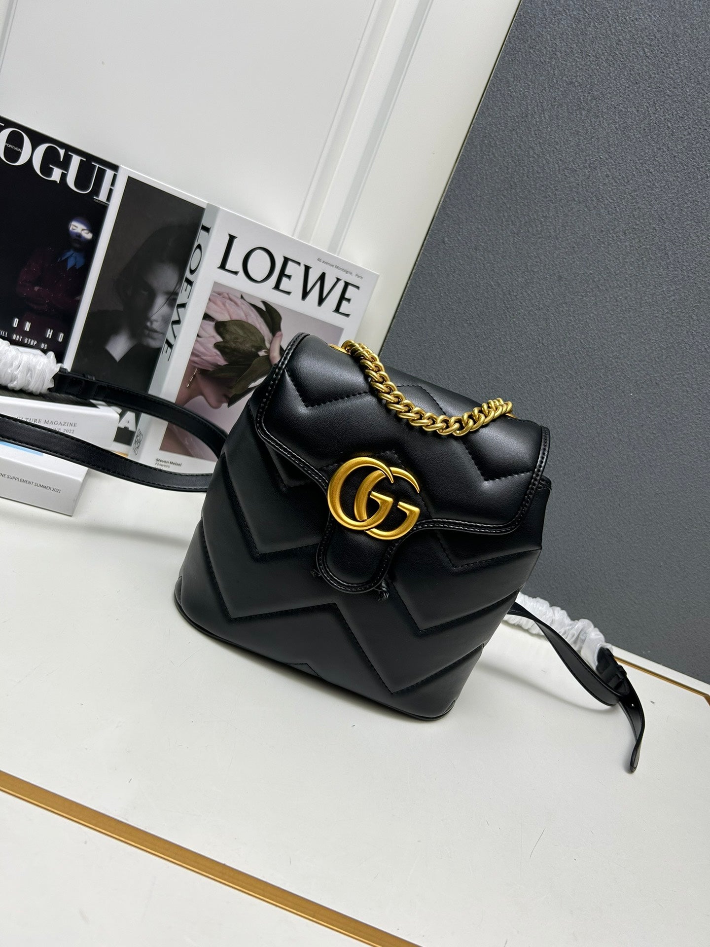 New luxury fashion trendy handbag&shoulder bag Marmont women's chain backpack &Handbag