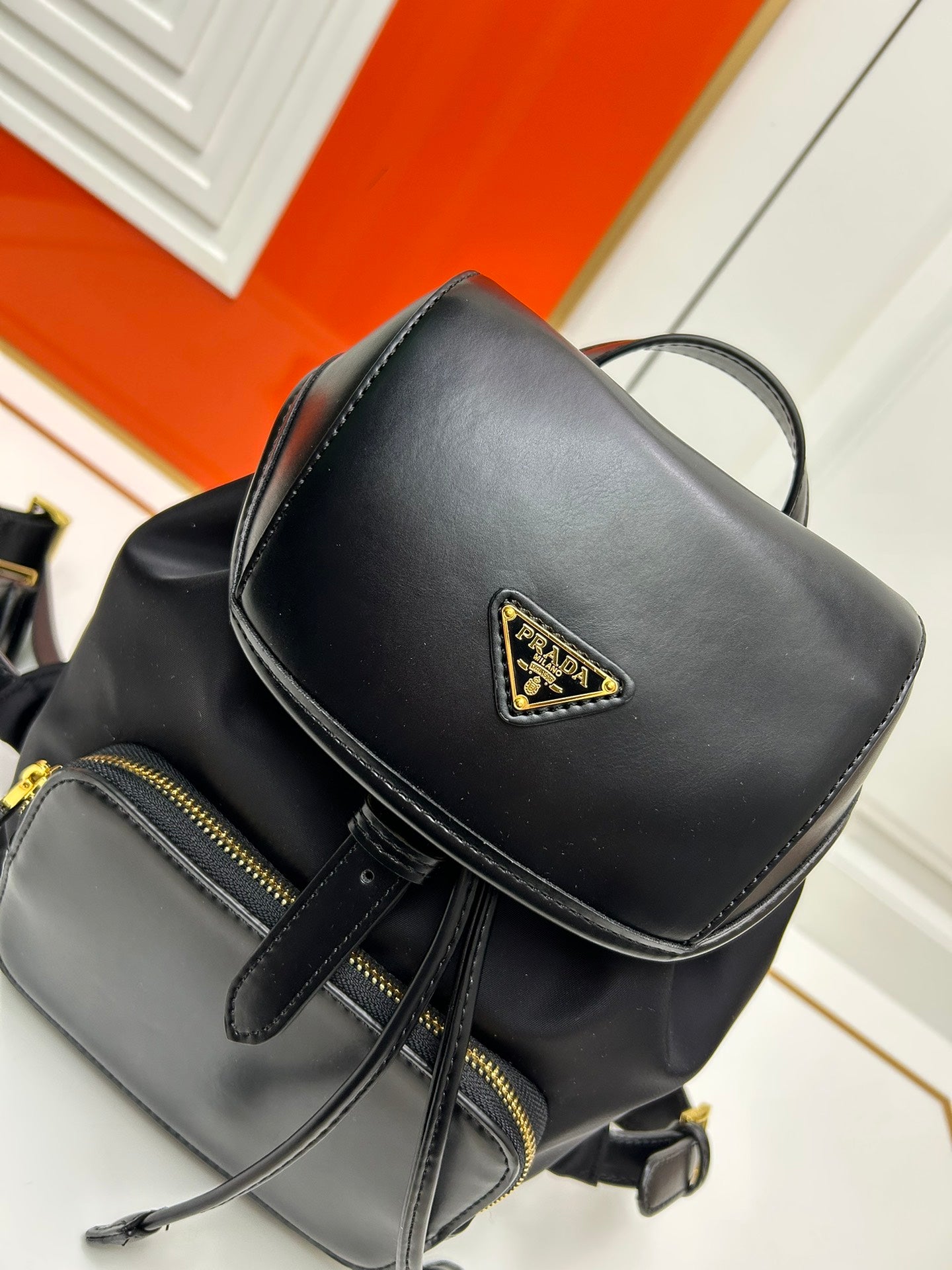 New Fashion PRADA Lightweight Luxury Leisure Women's Multi functional Travel Backpack