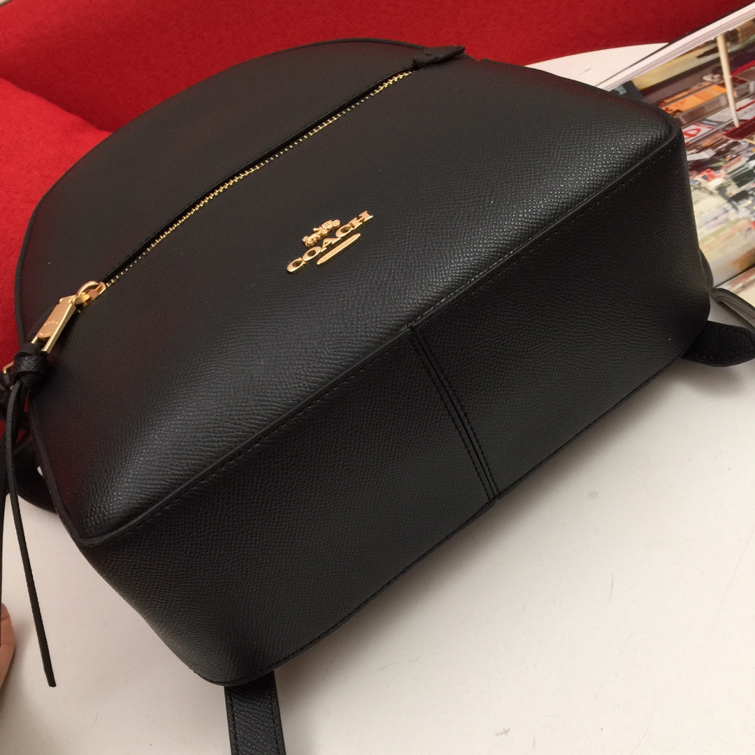 European and American trendy new vintage color blocked backpack for women, large capacity genuine leather high-end Charlie travel bag